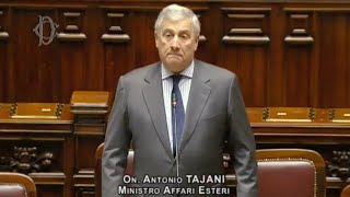 IL MINISTRO TAJANI RIFERISCE ALLA CAMERA SU CRANS.MONTANA