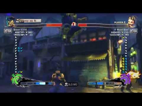 USFIV~ M.Bison (Bison 0316) vs.  Ibuki (F Word Blad) HD