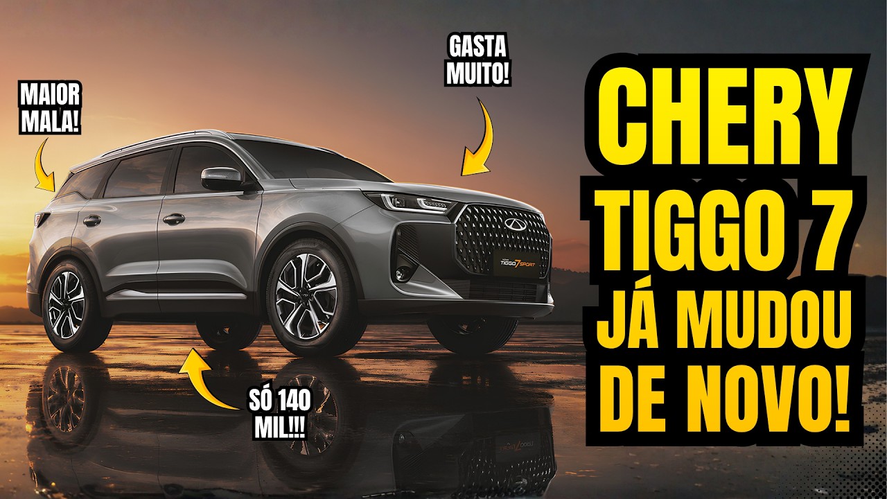 CHERY TIGGO 7 MUDOU DE NOVO!!! MAS O PREÇO SEGUE ÚNICO NO PAÍS...