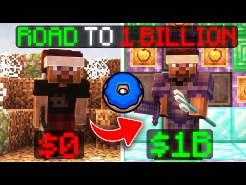 Going From 0 to 1 Billion on Donut SMP Ep: 1
