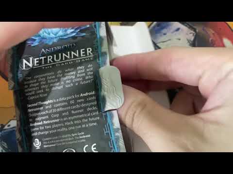 (Android Netrunner) Netrunner unboxing Second Thoughts data pack