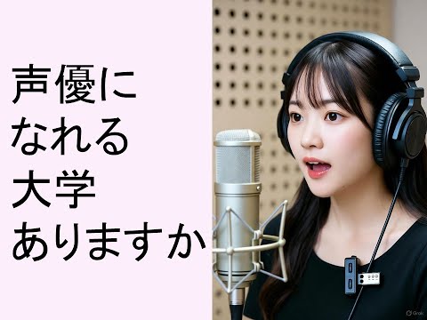 心理学科 声優になれる大学ありますか