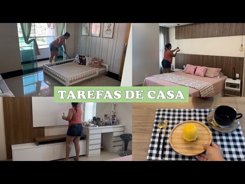 TAREFAS DE DONA DE CASA | Cuidando do lar | Rotina de dona de casa | Mesa posta | Limpeza da casa