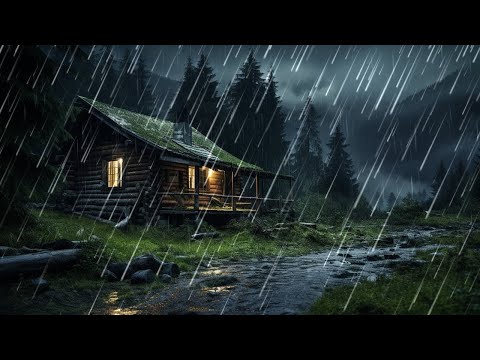 Pioggia Rilassante nella Foresta Nebbiosa per Dormire in 3 Minuti - Suoni di Pioggia e Temporale
