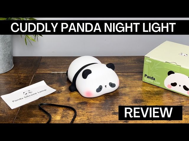 Vídeo relacionado con FAMIDUO Luz Nocturna Panda Kawaii, Lámpara Silicona Alimentaria