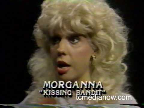 Paul Douglas and Morganna the kissing bandit, 1985 KARE/WTCN