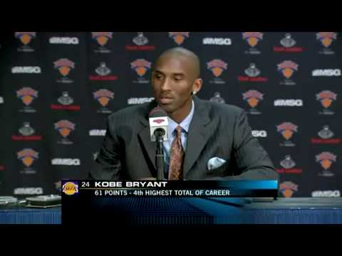 Kobe Bryant (Record 61 points) at Madison Square Garden in New York 2-2-09