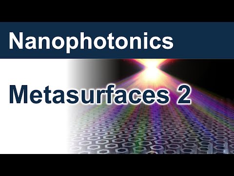 [Nanophotonics] 12. Metasurfaces - part 2