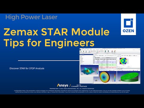 Zemax STAR Module Tips for Engineers