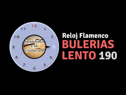 Metrónomo Flamenco: Compás Bulerías Lento - 190