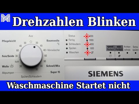 Siemens WAMA Blinkender Fehlercode löschen - Motorkohlen tauschen