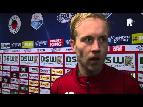 Daan Bovenberg na afloop van Excelsior - NAC Breda