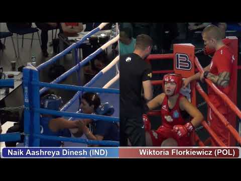 Olympic Boxing : Wiktoria Florkiewicz POL vs Naik Aashreya Dinesh IND