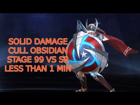 CULL OBSIDIAN STAGE 99 VS SR LESS THAN 1 MIN | WBU | MARVELFUTUREFIGHT | Whale Gamer