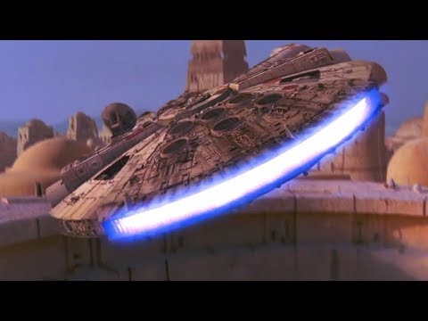Star Wars A New Hope - The Millenium Falcon Escapes Mos Eisley