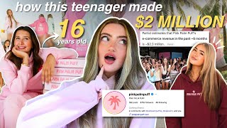How this TEEN made $1 MILLION (& how you can too!) how to start a clothing brand guide 🎀PinkPalmPuff