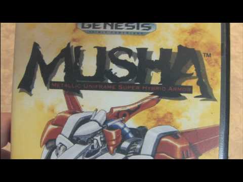CGR Packaging Review: MUSHA for Sega Genesis package and artwork