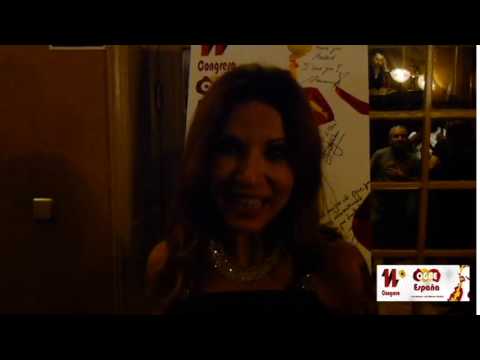 Congreso OGAE España 2016 - Evridiki saluda a los socios del club