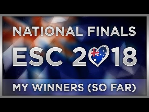 ESC 2018 | MY NATIONAL FINAL WINNERS (So far)