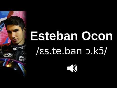 🇫🇷 How to pronounce Esteban Ocon (CORRECTLY!)