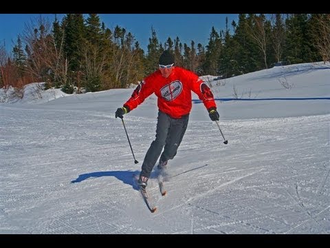 Improving your telemark turn on cross country skis