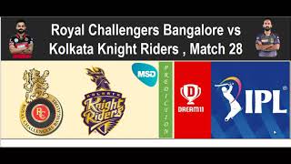 RCB vs KKR Dream11 Team Prediction in Tamil || IPL 2020 || Match 28 || 12/10/2020