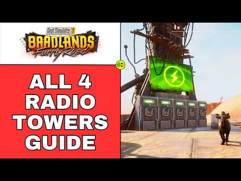 Goat Simulator 3 Baadlands - All 4 Radio Towers Unlock Guide