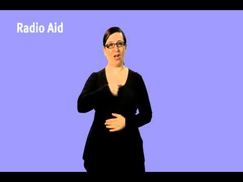 How to Sign Radio Aid in BSL