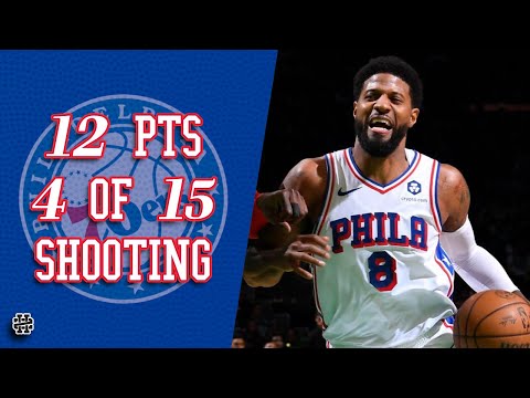 Paul George 12 pts 4 of 15 shooting vs Celtics 24/25 season