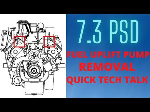 7.3 POWERSTROKE FUEL PUMP UPLIFT PUMP REMOVAL