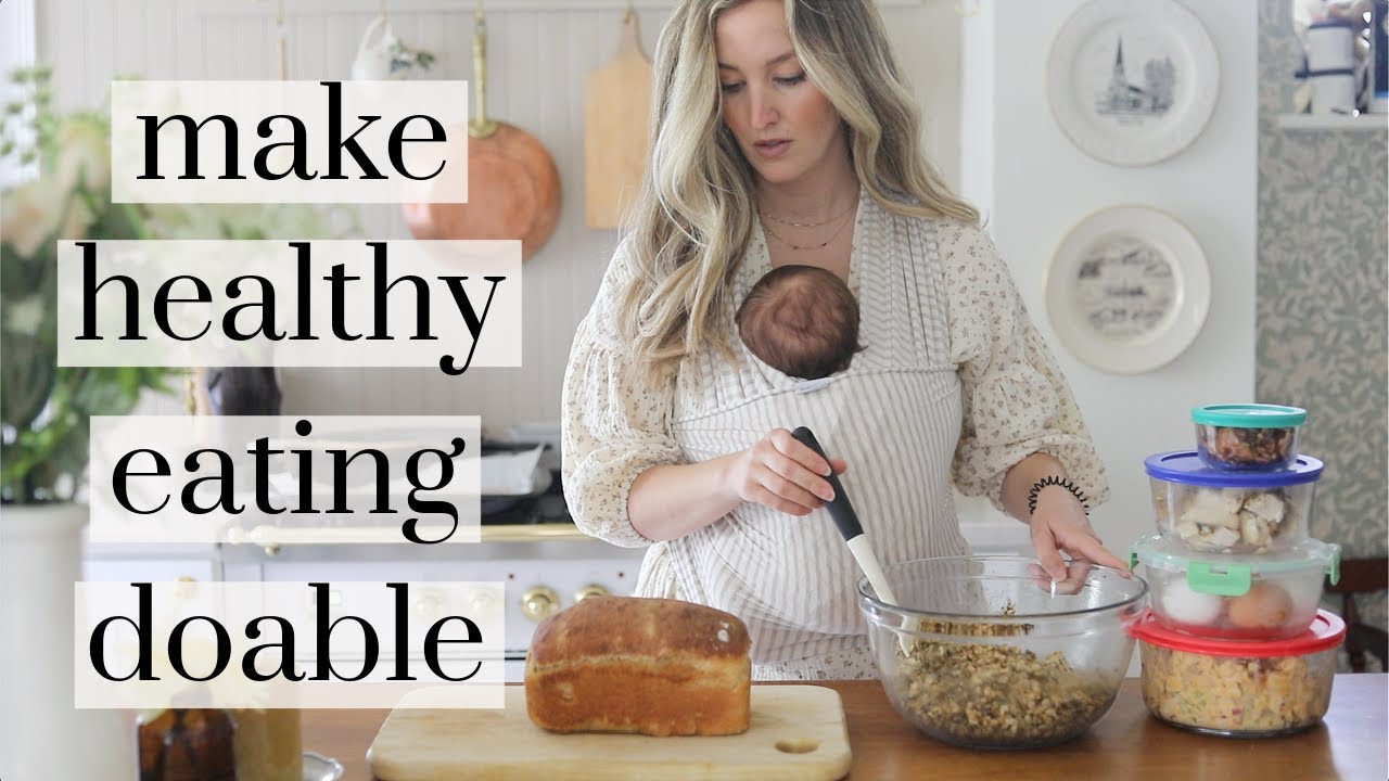 How I prep for a week of healthy/real food eating (busy mom + dietitian)