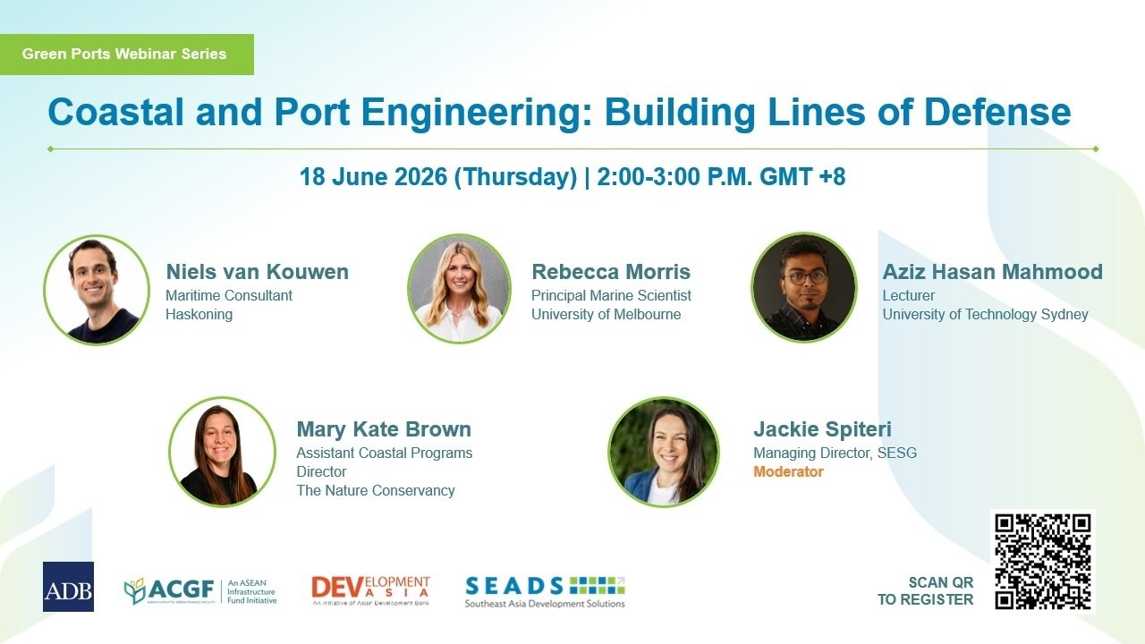 Coastal and Port Engineering: Building Lines of Defense | Webinar | ADB SEADS