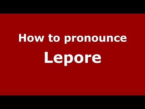 How to pronounce Lepore (Italian/Italy) - PronounceNames.com