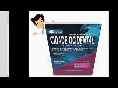 Apostila Cidade Ocidental - GO 2015 - Agente Administrativo e Cargos de Fiscal