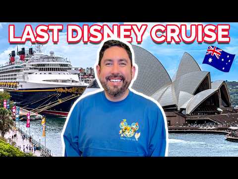 My FULL Experience on the LAST Disney Wonder Cruise in Australia! 🇦🇺