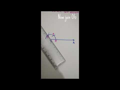 How to construct 120° degrees with a compass.#mathematics#easy to learn