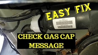 The DREADED CHECK your GAS CAP message on your JEEP EASY FIX code PO456