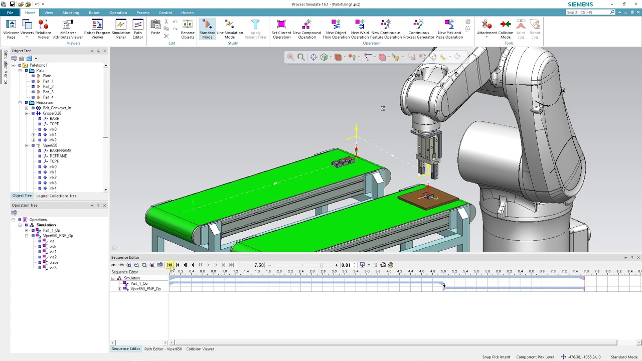 Basic Simulation - 15 Palletizing