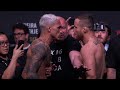 Charles Oliveira and Justin Gaethje Have to Be Separated After Heated Staredown | UFC 274