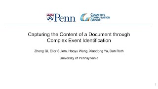 *SEM 2022: Capturing the Content of a Document through Complex Event Identification