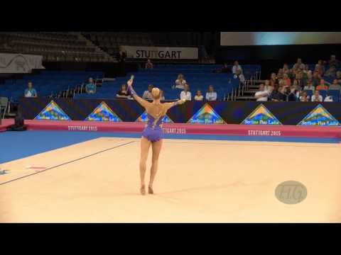 Jennifer PETTERSSON (SWE) 2015 Rhythmic Worlds Stuttgart - Qualifications Clubs