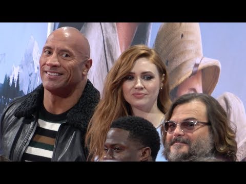 4K | Dwayne „The Rock“ Johnson, Jack Black | JUMANJI: THE NEXT LEVEL Premiere in Berlin