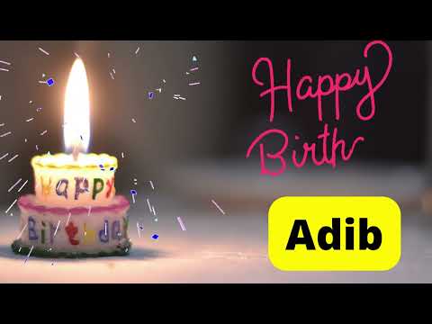 Happy Birthday Adib video