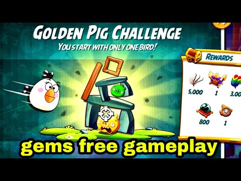 Angry birds 2 the golden pig challenge with Matilda 31 dec 2025 gems free#ab2 golden challenge today