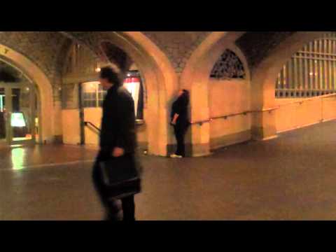 Ray proposes to Kate in Grand Central Whispering Gallery