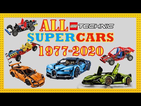 ALL Lego Technic SUPER CARS 1977-2020
