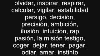 Nach - Palabras [Letra]