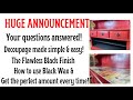 Trash to Treasure | Decoupage made simple | How to use Black Wax | Flawless Black Paint Finish