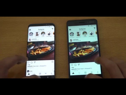 SAMSUNG GALAXY S8 VS NOKIA S6 TEST SPEED NEW 2017