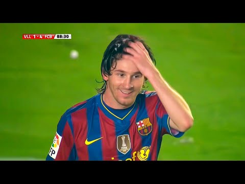 Messi 2 Goals vs Villarreal (Away) 2009-10 English Commentary HD 720p